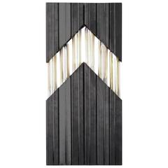 Chevron Sconce in Steel Art Deco Light Boho Light Mid-Century Sconce