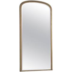 Victorian Hallway Mirror with Gilded Frame