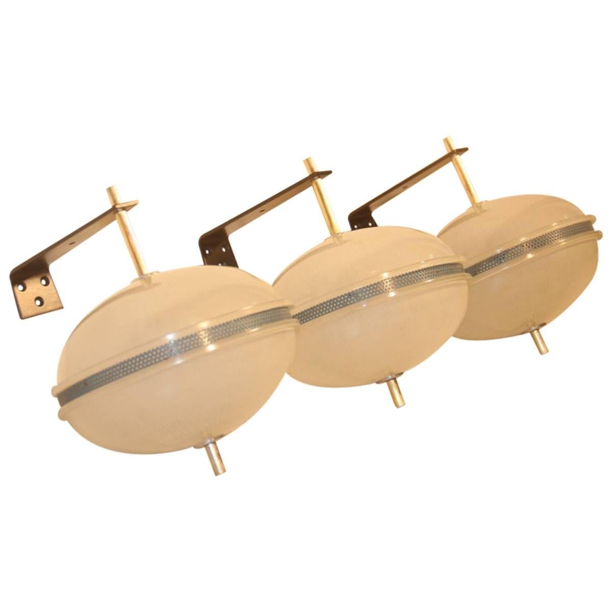 Mid-Century Italian Sconces the Style Azucena For Sale