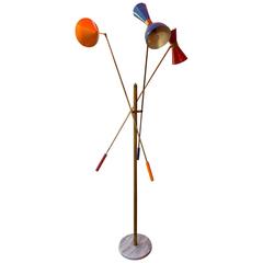 Beautiful Italian Floor Lamp in the Style of Stilnovo 3