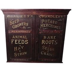 Victorian Painted Cupboard, Farm Shop Country Store, Gillett’s London