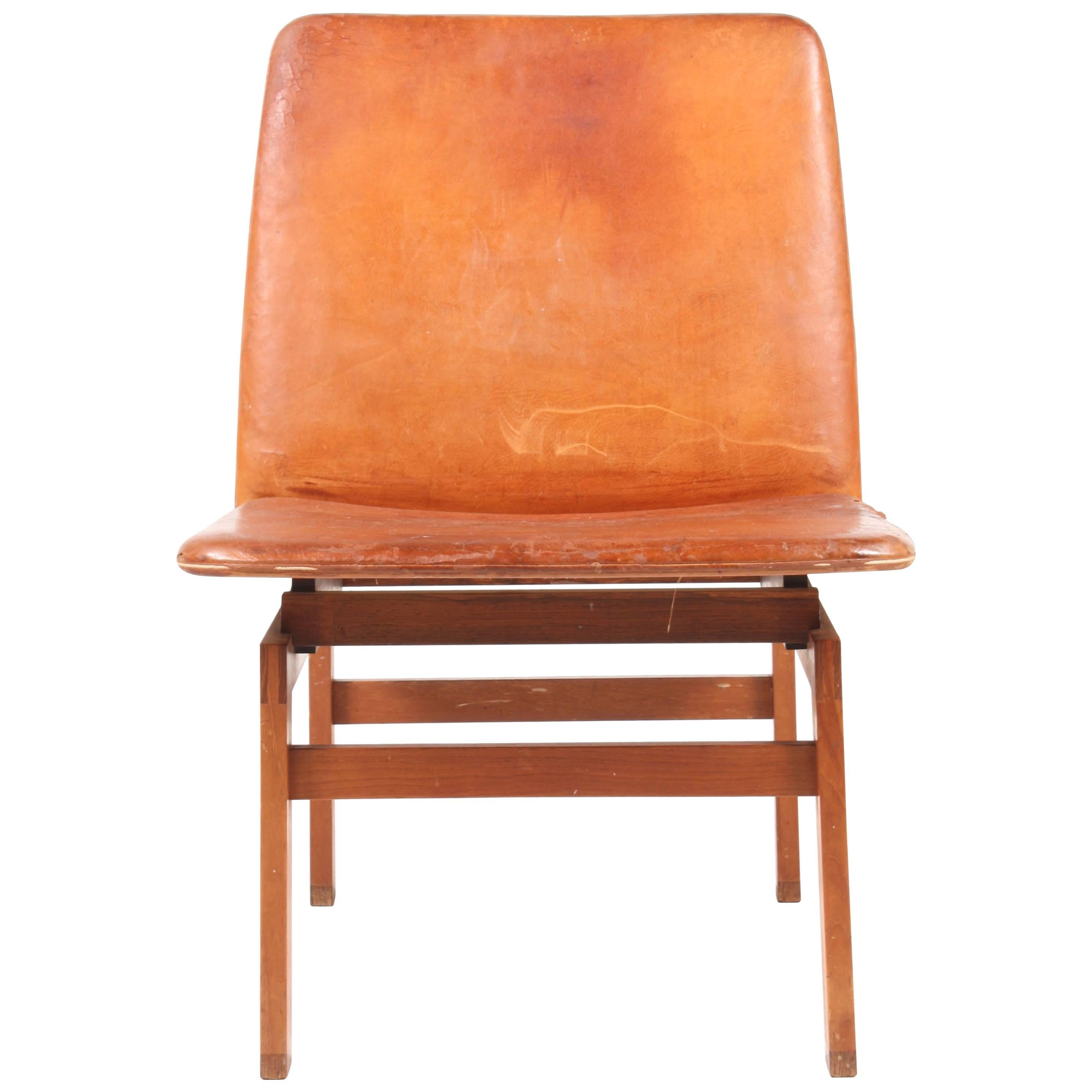 Great Looking Chair in Patinated Leather