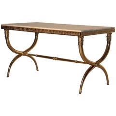 paolo buffa table Brass Coffee Table Italian Design, Mid-Century, 1950s Paolo Buffa Style