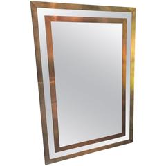 Italian Brass Mirror from the 1970s