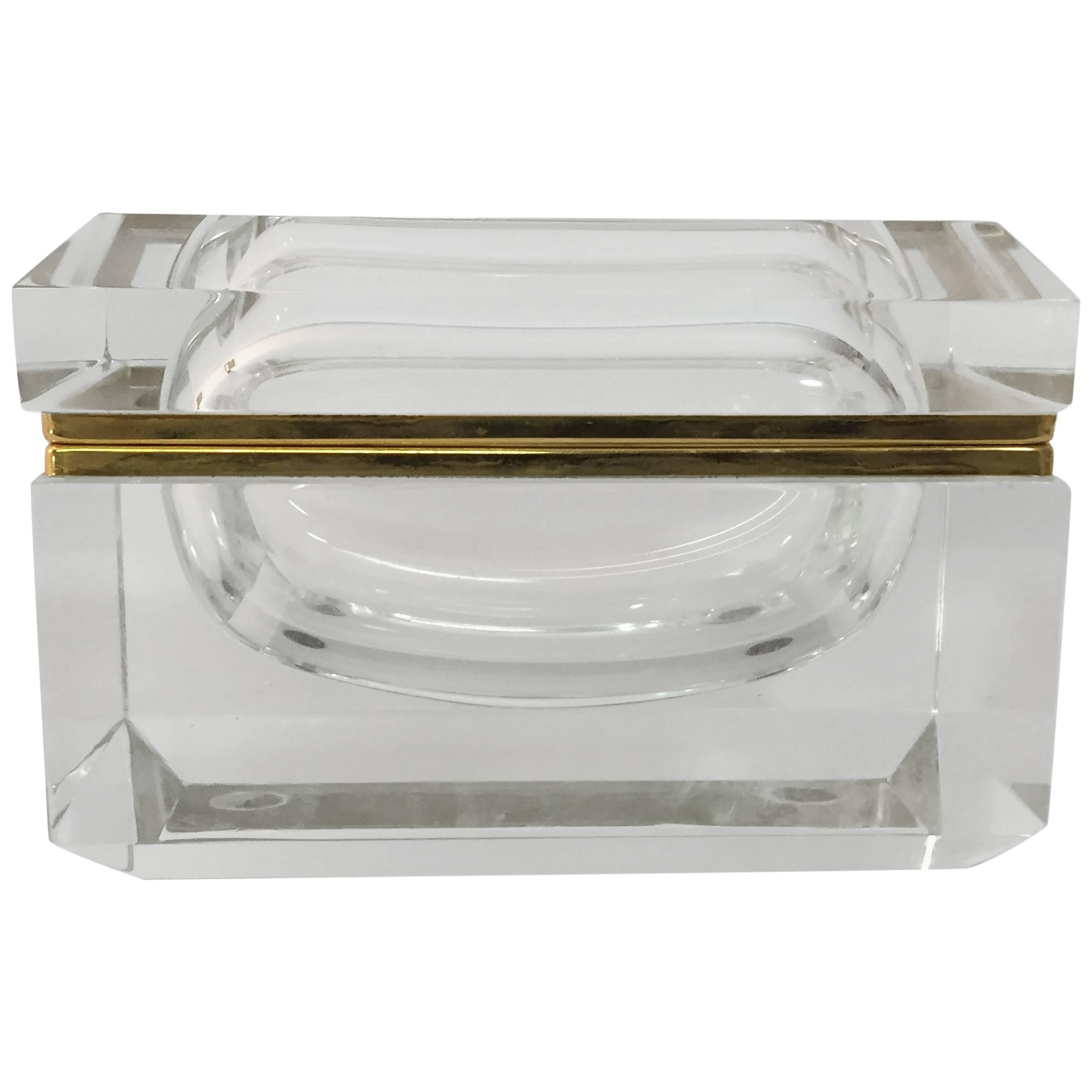 Alessandro Mandruzzato Faceted Italian Glass Box