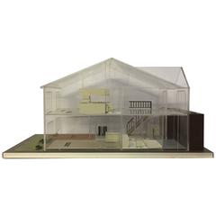 1970s Lucite Architectural Modern Home Model