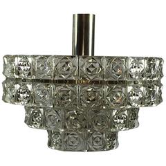 1960s Faceted Three-Tier Crystal Kinkeldey Style Chandelier 11