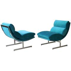Modernist Lounge Chairs by Kipp Stewart for Directional, Pair
