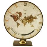 Big Kienzle Weltzeituhr Modernist Table World Timer Zone Clock