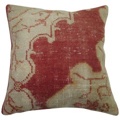Oushak Pillow Backed in Pink