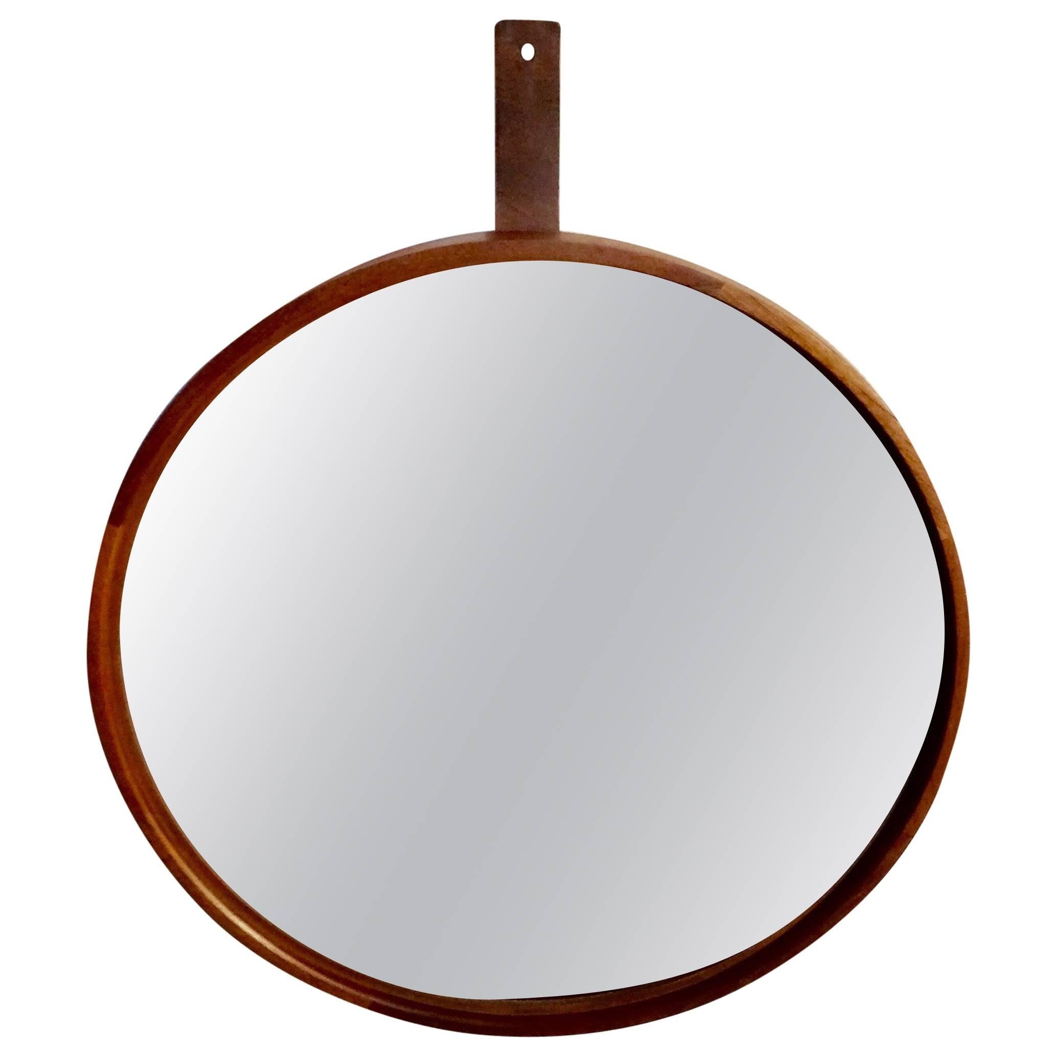 Teak Mirror by Uno & Östen Kristiansson for Luxus Vittsjö, Sweden For Sale