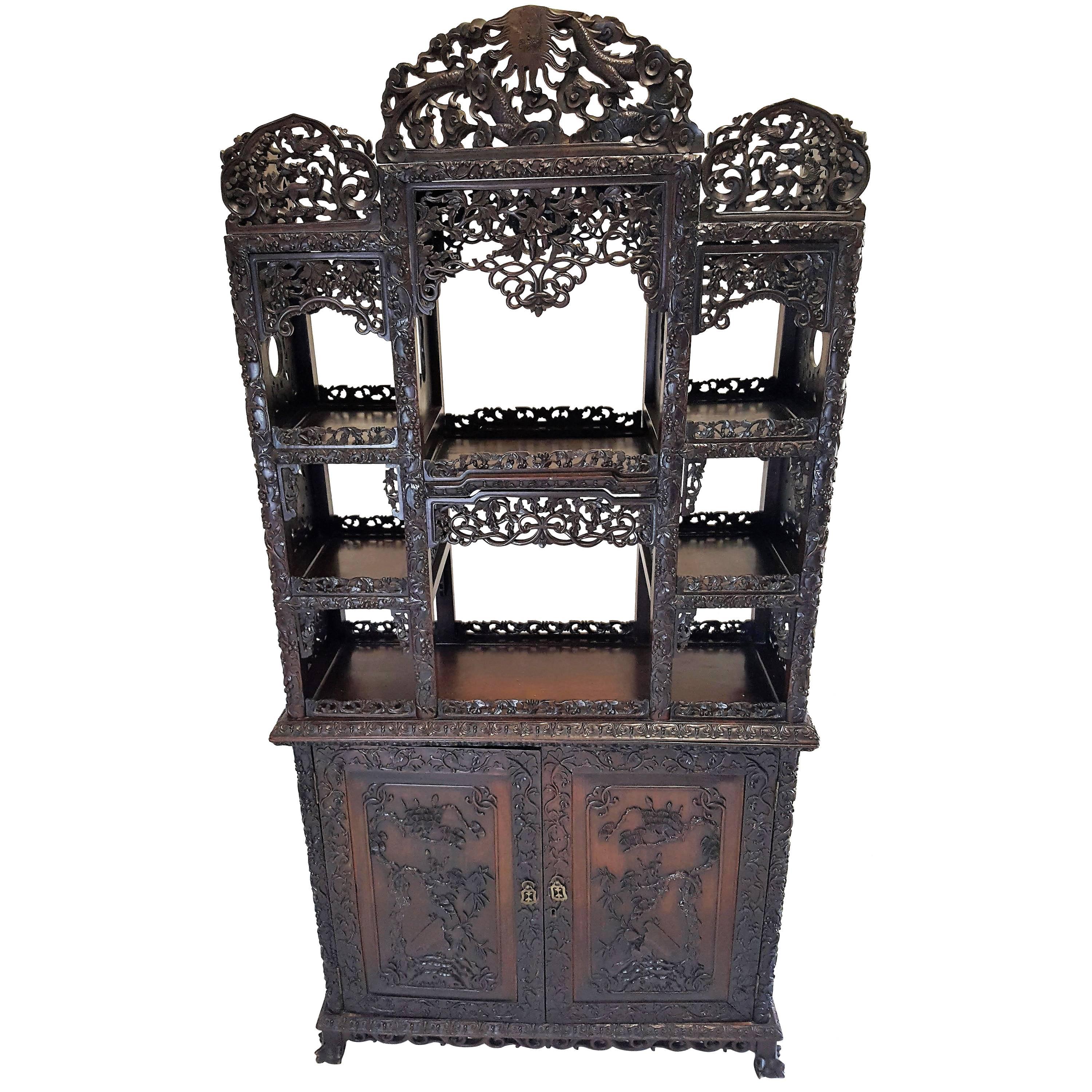 19th Century, Qing Dynasty Curio Cabinet