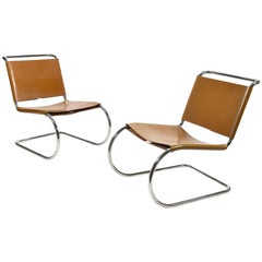Mies van der Rohe Pair of MR Lounge Chairs