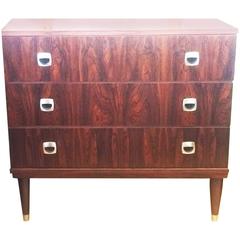 Vintage Mid-Century Danish Rosewood Chest of Drawers