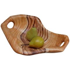 Ceramic Faux Bois Bowl by Grandjean Jourdan, Vallauris, circa 1960s 4