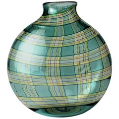 Retro Blown Glass Ribbon Vase by Robin Mix for Tiffany & Co.