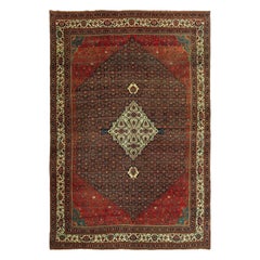 Zabihi Collection Palace Size Antique Persian Bidjar Rug