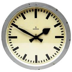 Large Siemens Industrial or Station Wall Clock