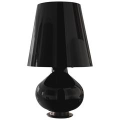 Max Ingrand Fontana Arte Fontana Total Black Table Lamp in Glass, 2014 Edition 1