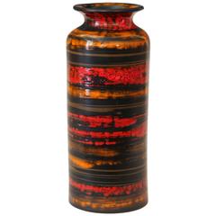 Vintage Bitossi Italian MCM Pottery Ceramic Cylinder Raymor Label Vase