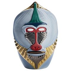 Primates Mandrillus Ceramic Vase Designed by Elena Salmistraro for Bosa