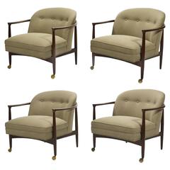 Ib Kofod-Larsen Barrel-Back Lounge Chairs 8
