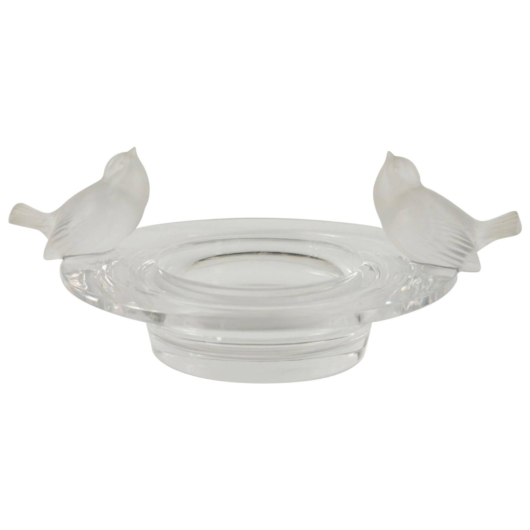 Lalique Bowl "Deux Moineaux Moqueurs"