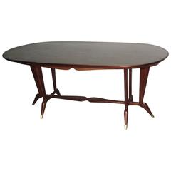 Elegant Oval Dining Table Mid-Century Italian Design 3