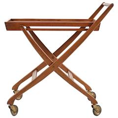 Retro Mid-Century Danish Service Trolley in Teak