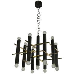Minimal Elegant Ceiling Lamp Sciolari, 1960s, Italian Design 5