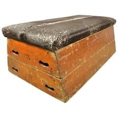 Vintage 1940s Vaulting Horse Ottoman