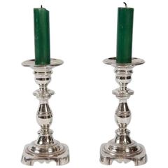 18th Century Portuguese Silver Candlesticks