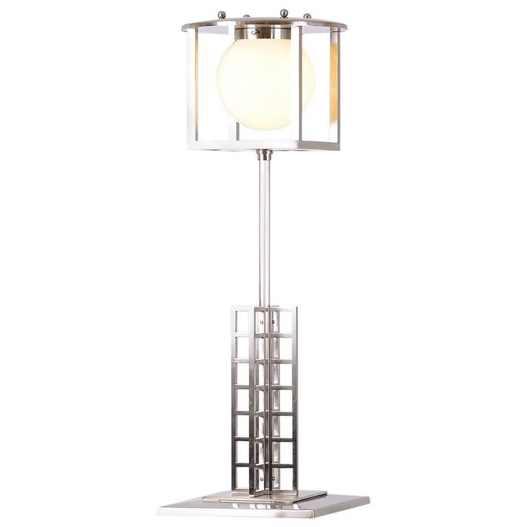 Charles Rennie Mackintosh Secessionist 20th Century Table Lamp Woka Lamps Vienna