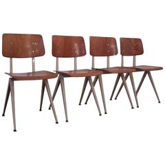 Set of Four Vintage Model S16 Chairs from Galvanitas