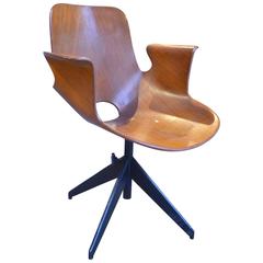Fantastic Vittorio Nobili Medea Desk Chair, circa 1960