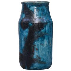 Huge Bruno Gambone Turquoise Vase 10