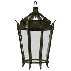 Antique Georgian Style Bronze Lantern, English, 19th Century