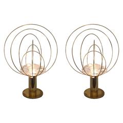 Pair of Angelo Brotto Table Lamps, Italy, circa 1970