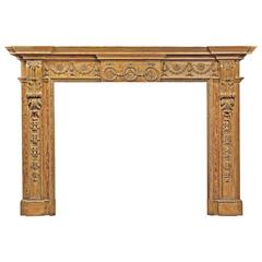 Carved Pine Chimneypiece from Harewood House Attributed to Robert Adam 3