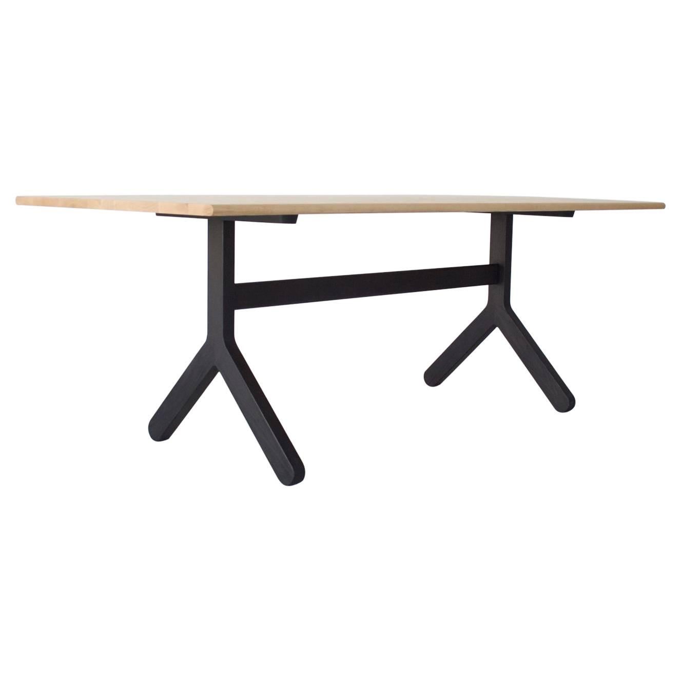 Modern Trestle Dining Table For Sale