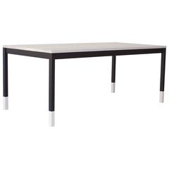 Modern Metal and Solid Wood Table 3