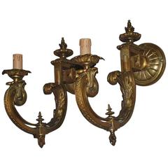 Pair of 19th Century Empire Wall Sconces 1