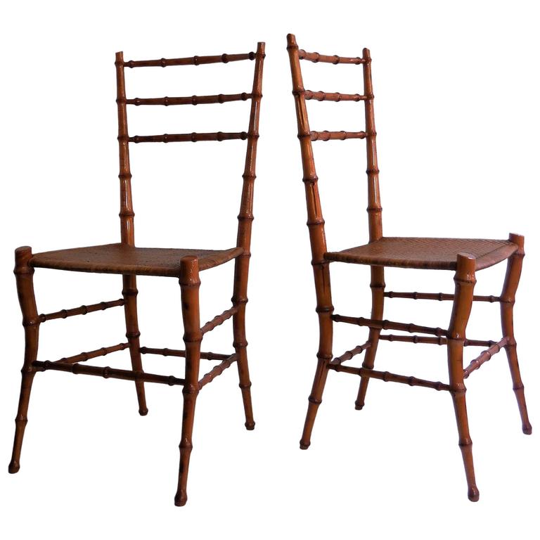 Faux Bamboo Chairs For Sale at 1stDibs