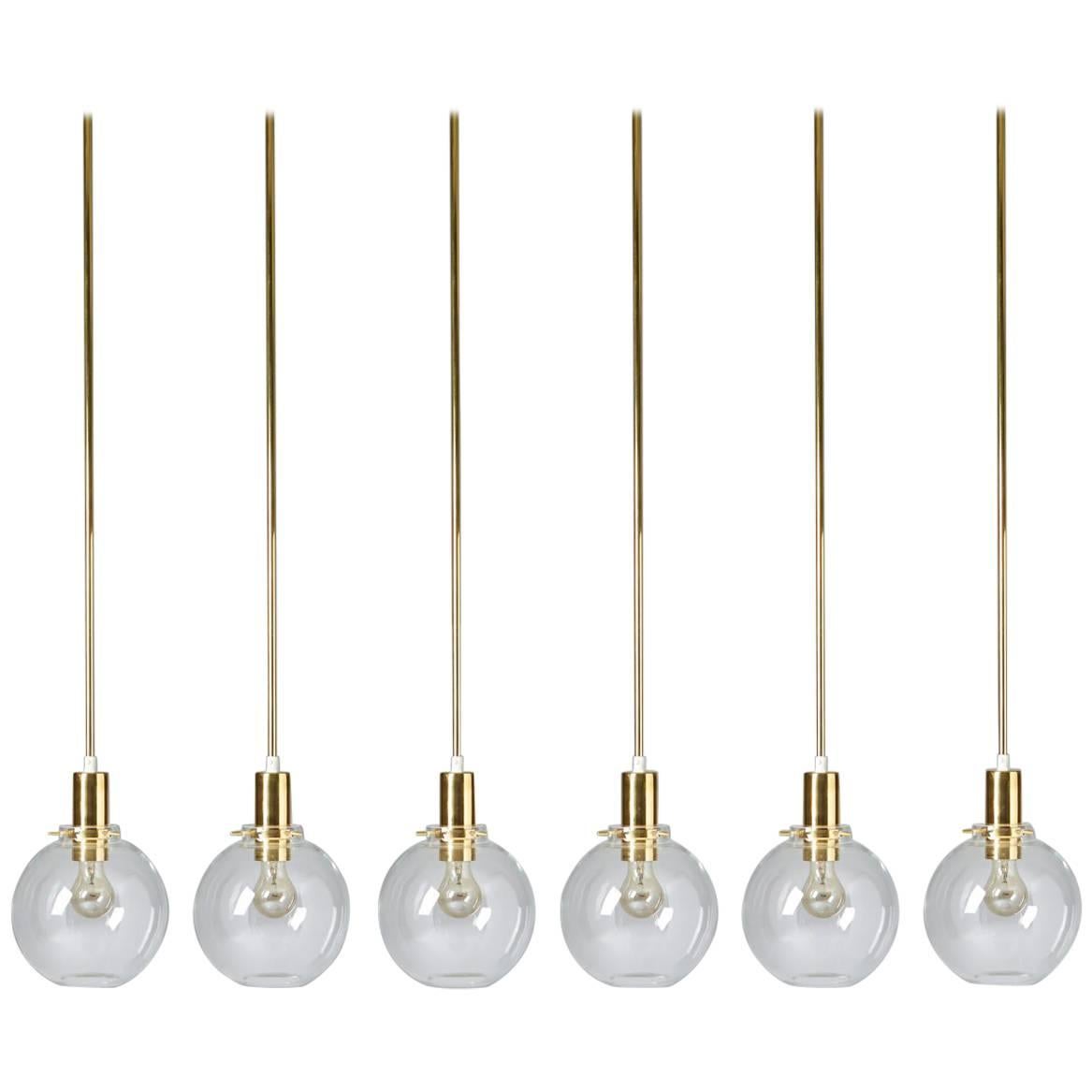 Long Ceiling Lamps Designed by Hans-Agne Jakobsson, Sweden, 1960s