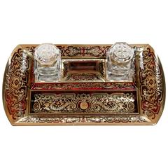 Exceptional Quality French Boulle Inkstand