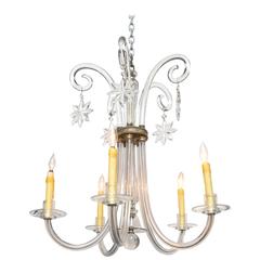 Art Deco Glass Chandelier 6