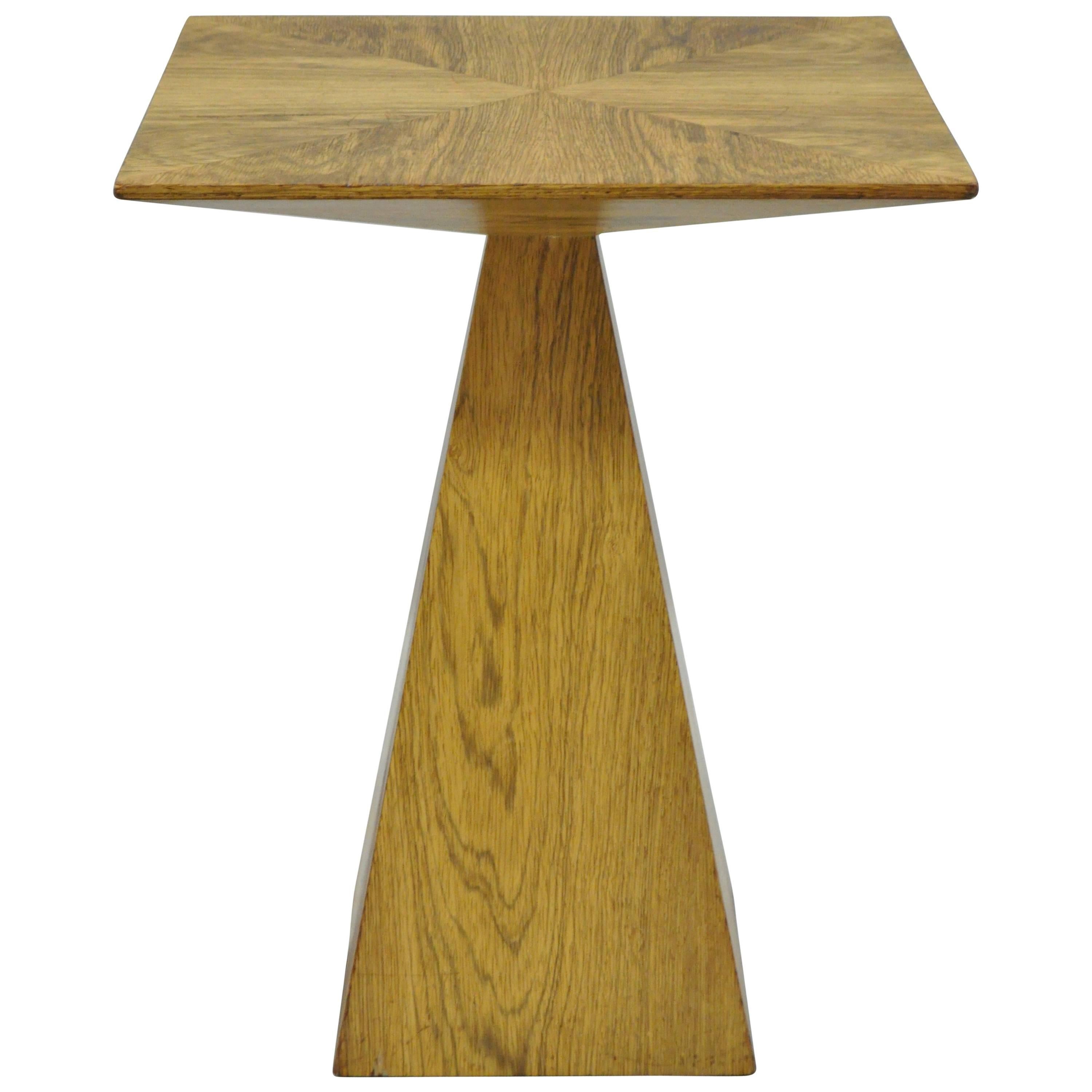 Harvey Probber Mid-Century Modern Wenge Wood Pyramid Occasional Side Table For Sale