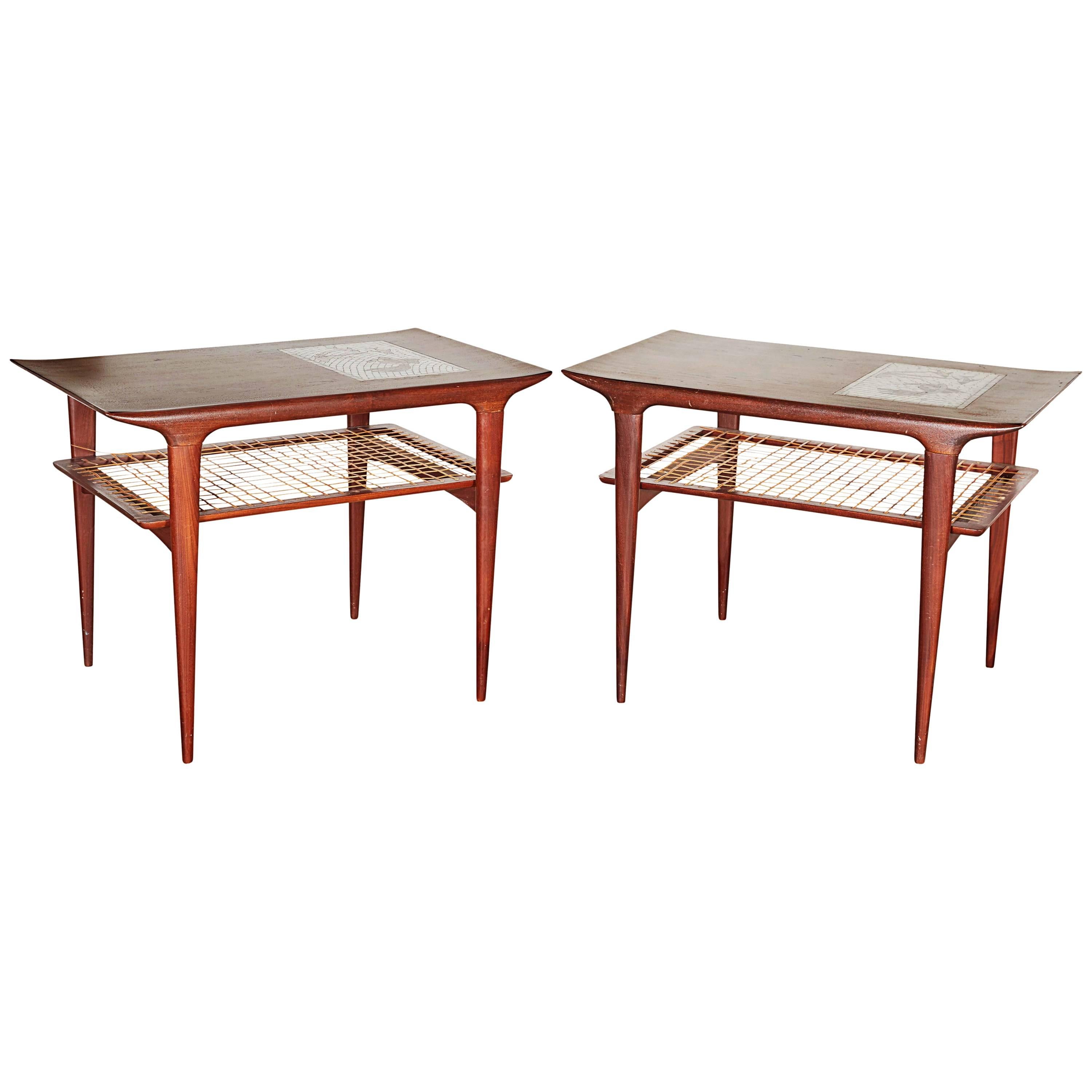 Mid Century Side Table by Johannes Andersen, Pair For Sale