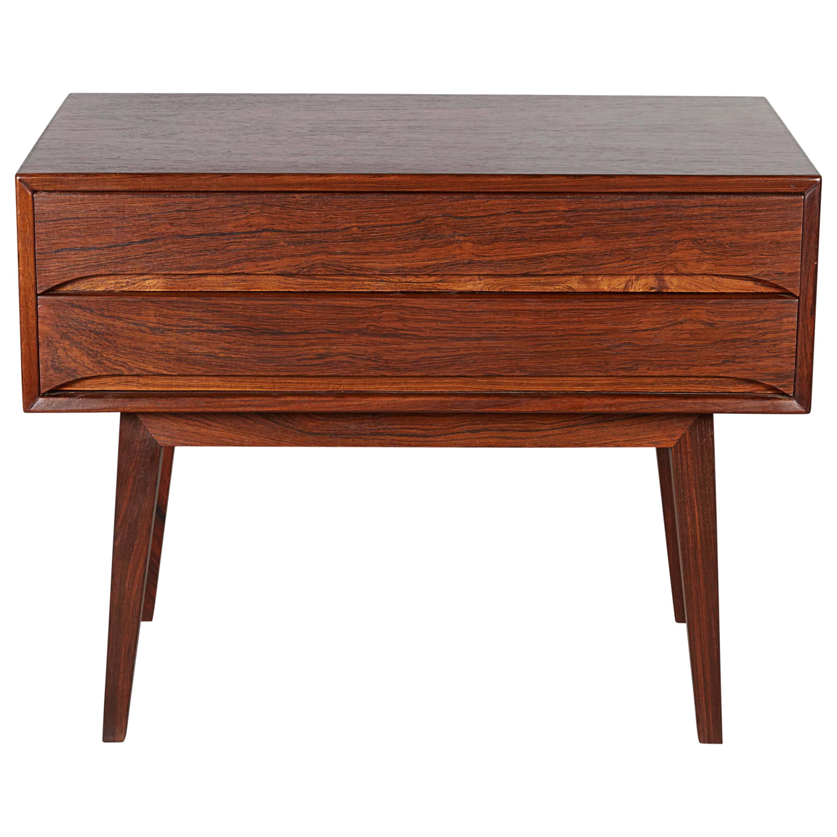 Mid Century Rosewood Night Stand For Sale