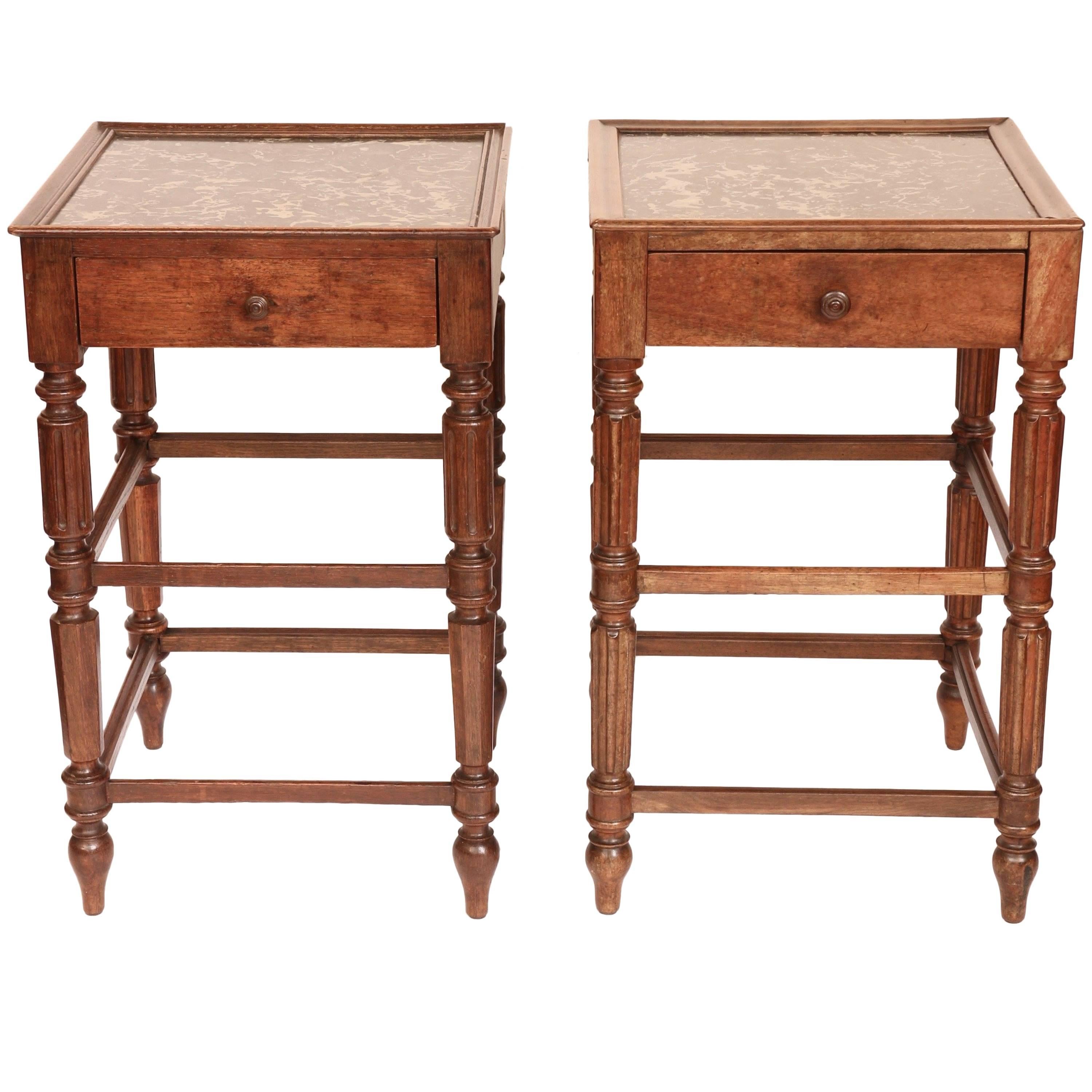 Pair of French 19th Century Bedsites